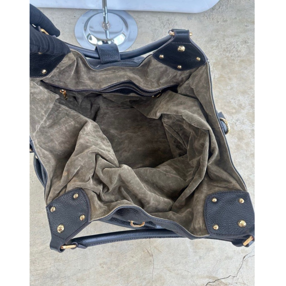 Louis Vuitton Mahina XL Black Monogram Hobo Bag in Leather – Made in Italy - Picture 7 of 11